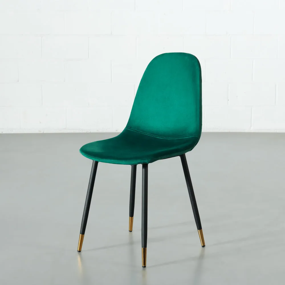 MILAN - Green Velvet Dining Chair