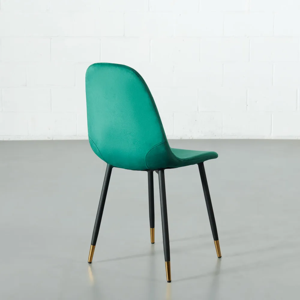 MILAN - Green Velvet Dining Chair