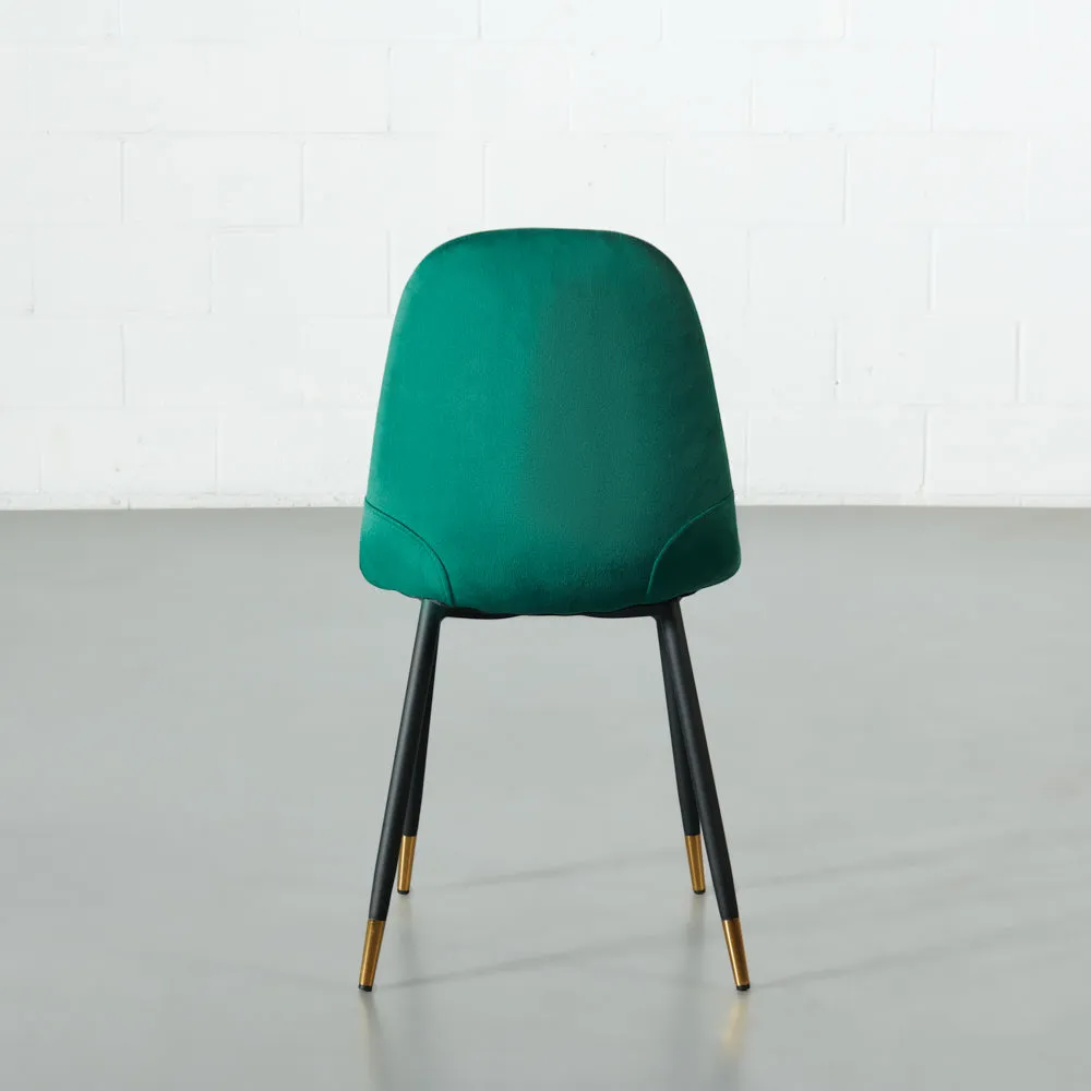 MILAN - Green Velvet Dining Chair