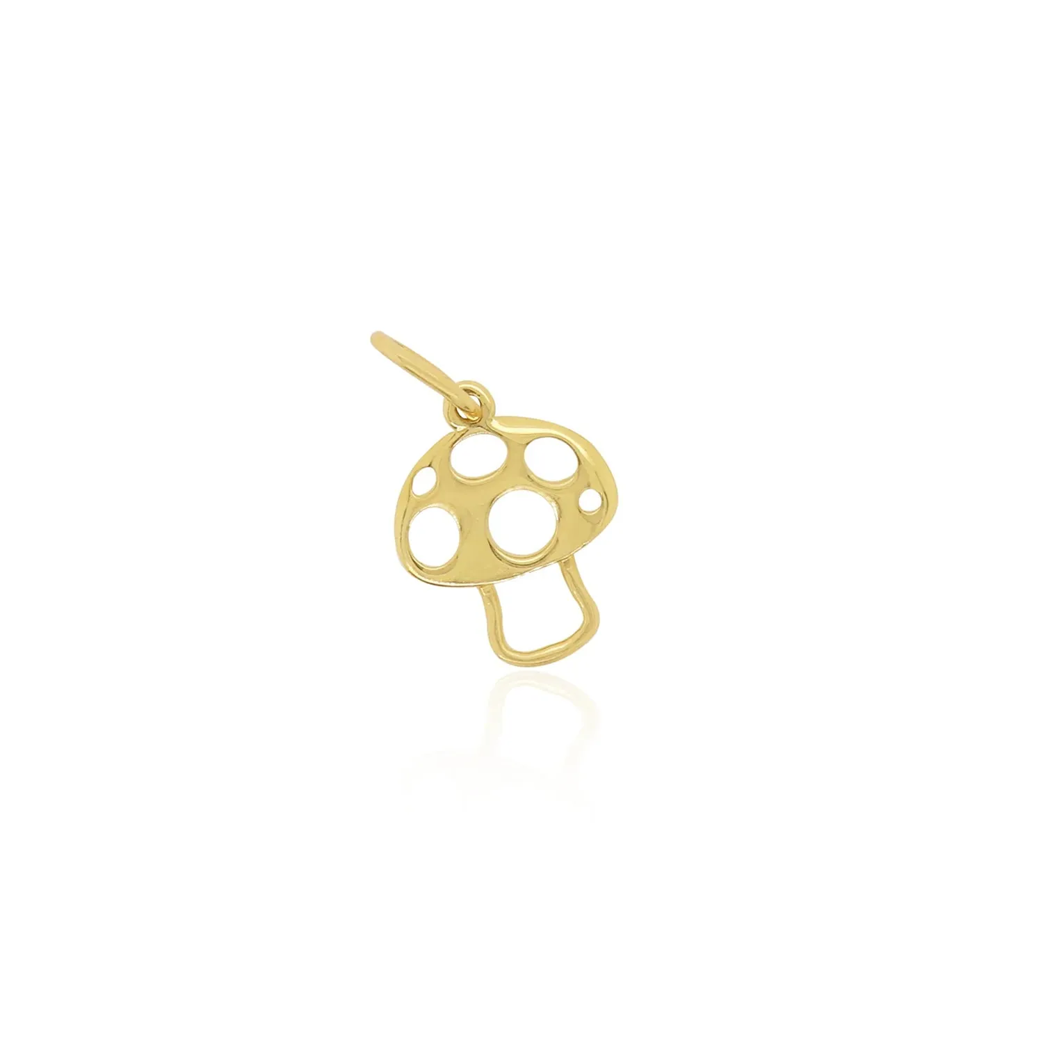 Mini Gold Mushroom Charm