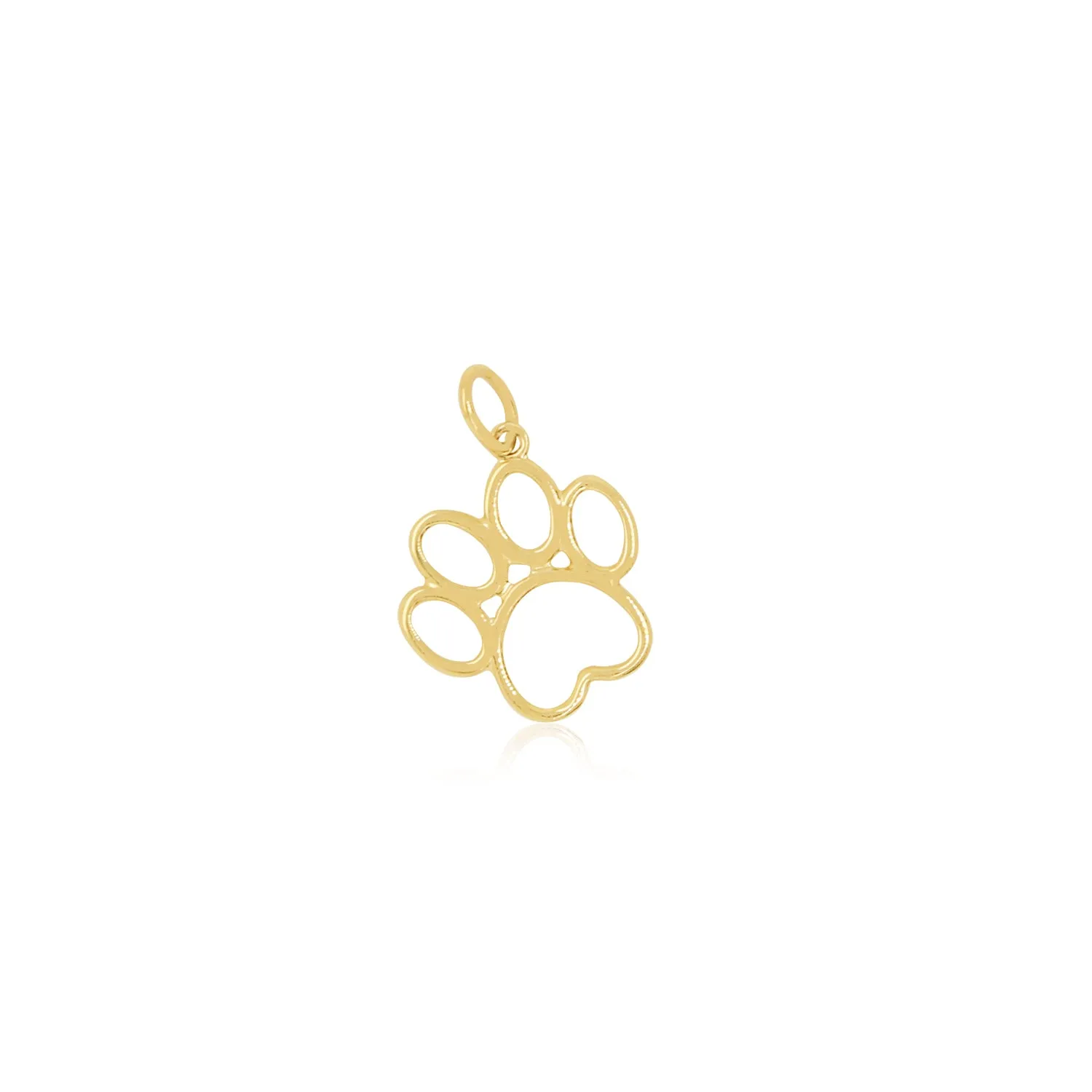 Mini Gold Paw Charm