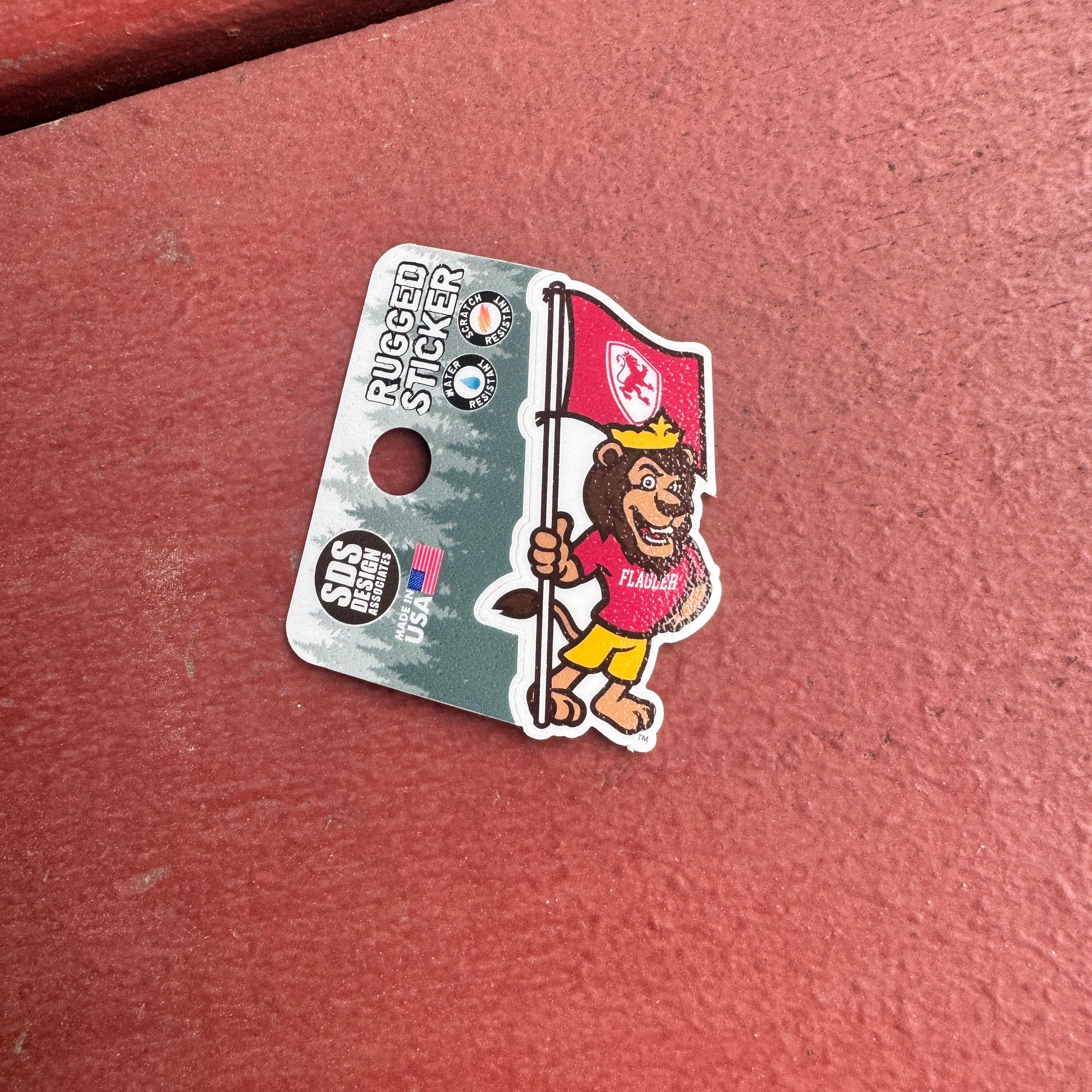 Mini Rugged Lewis the Lion Sticker