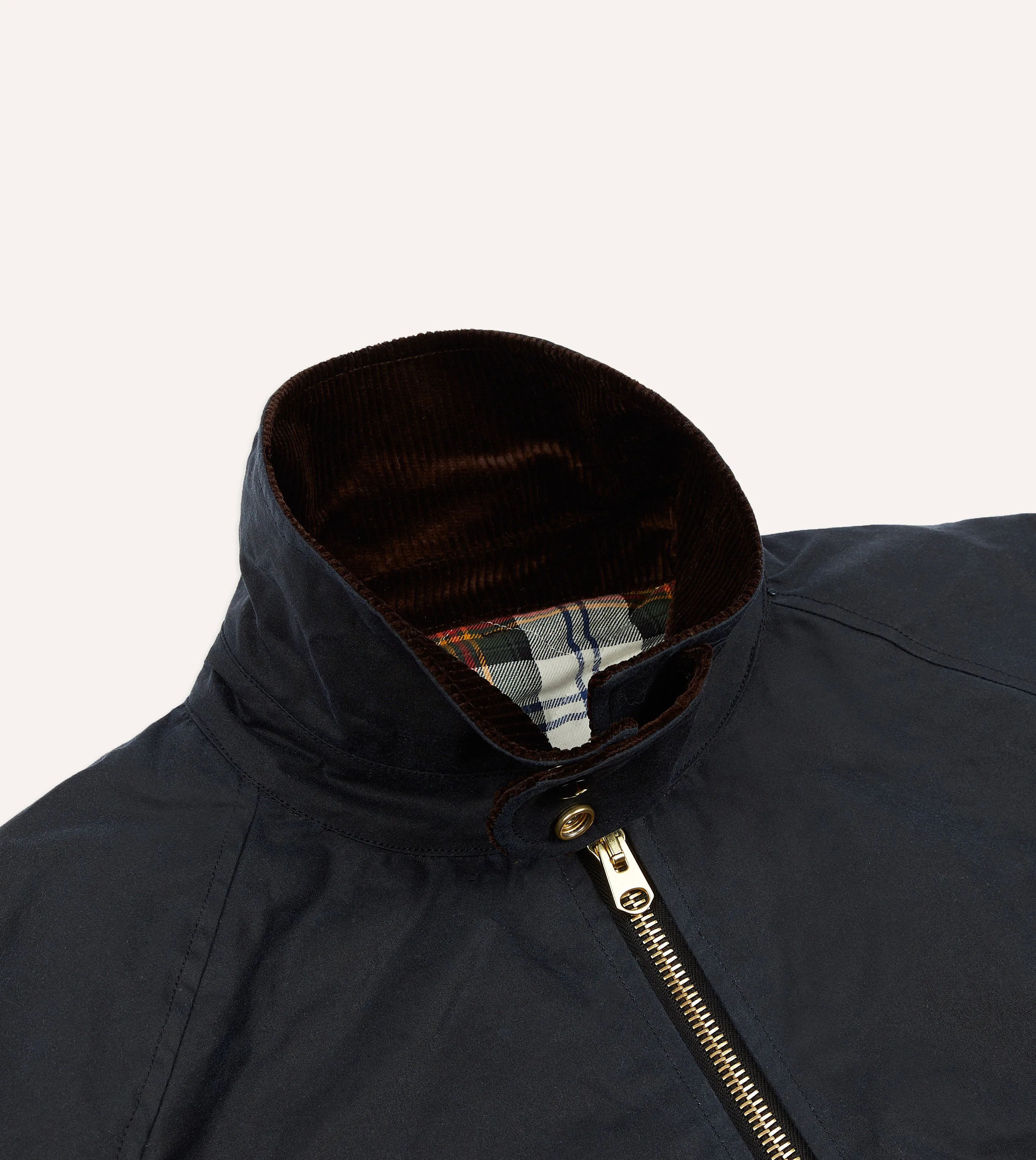 Navy Waxed Coverall Jacket