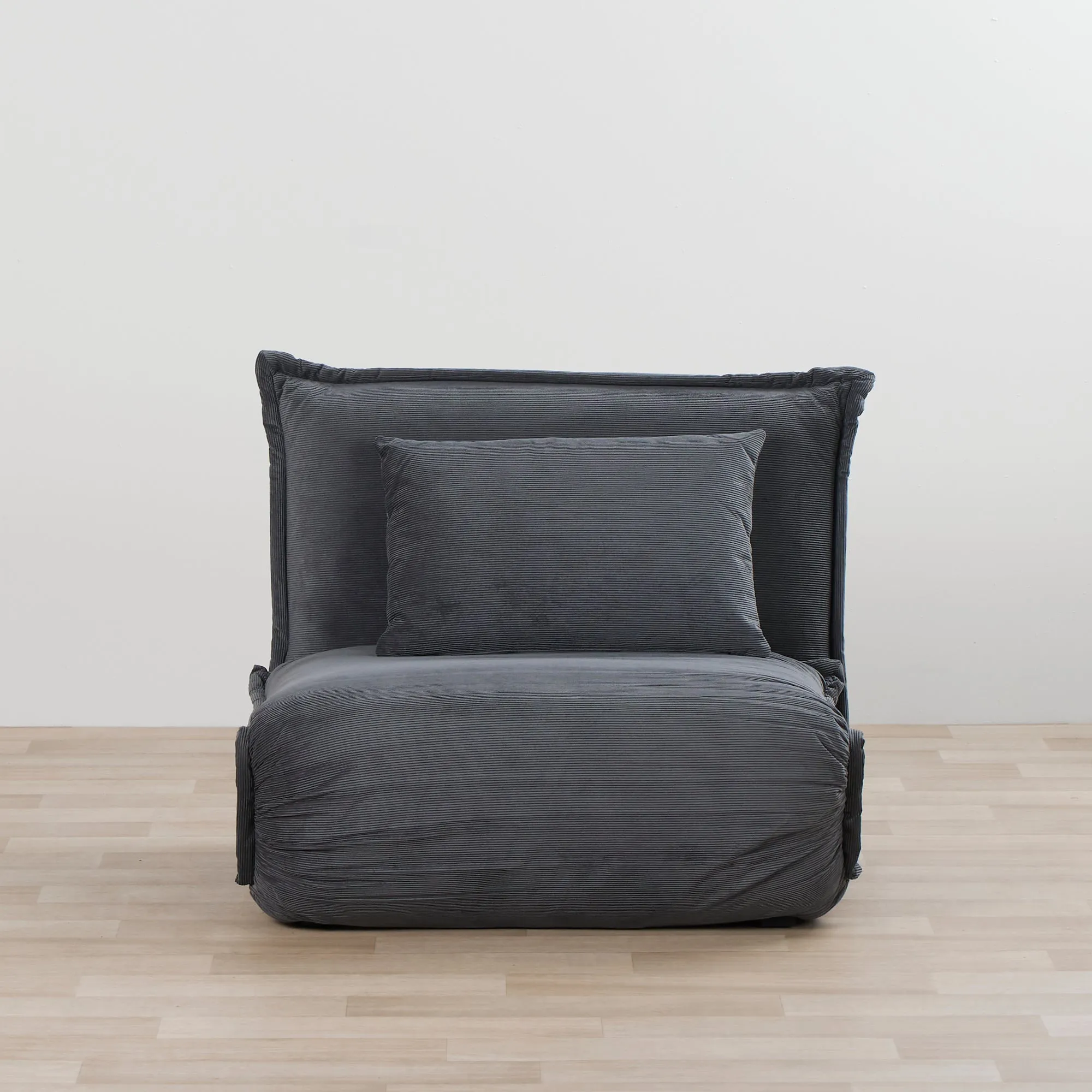 Overlap Sofa Bed - Single - Anthracite