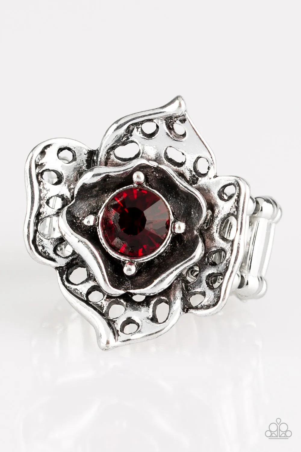 Paparazzi Accessories  - Glowing Gardens #RR1/A1 - Red Ring