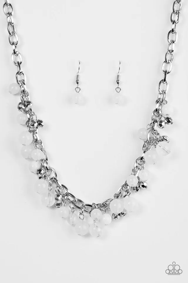 Paparazzi Accessories - Palm Beach Boutique #N850 Box 9 - White Necklace