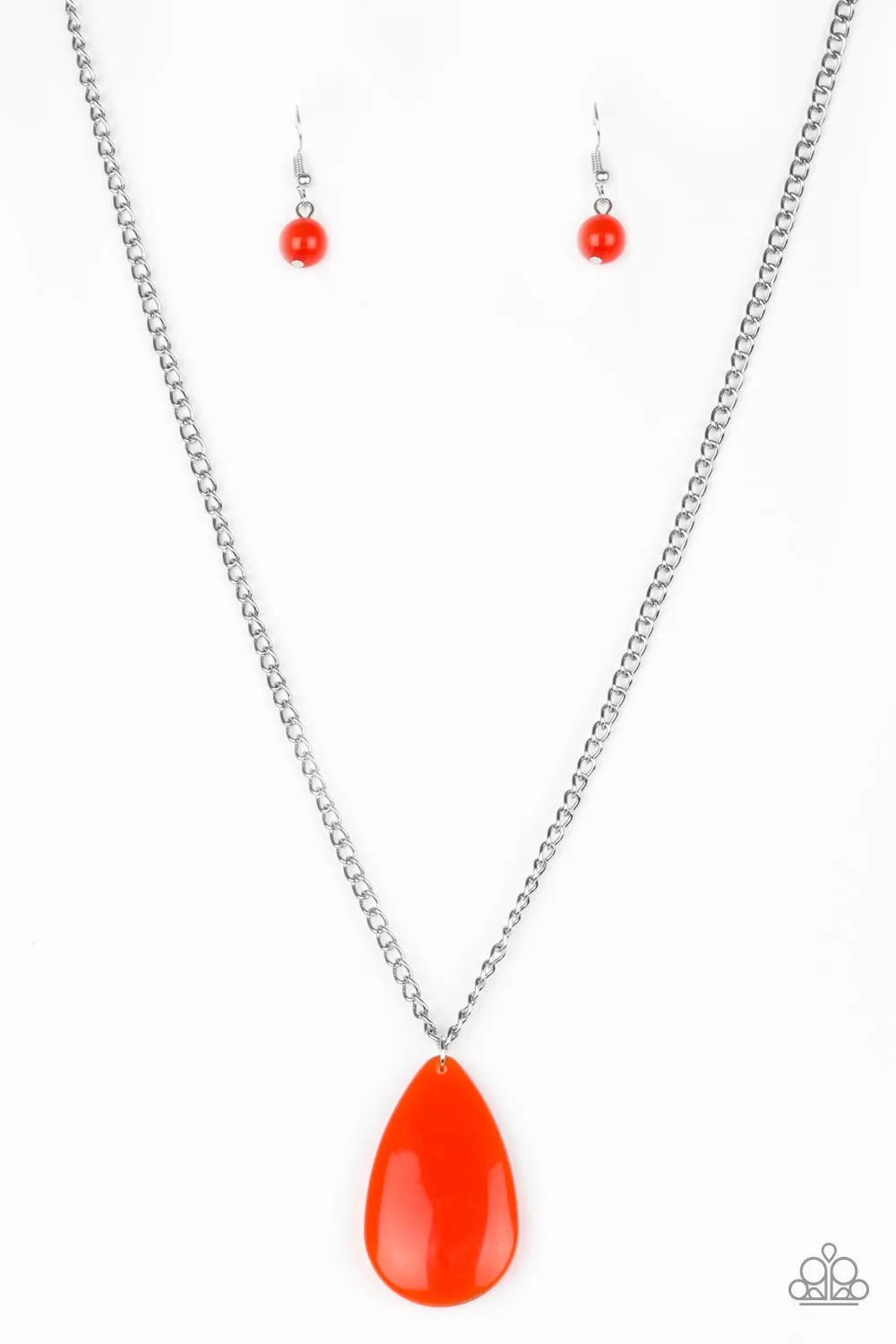 Paparazzi Accessories  - So Pop - You - Lar  #N273 Peg - Orange Necklace