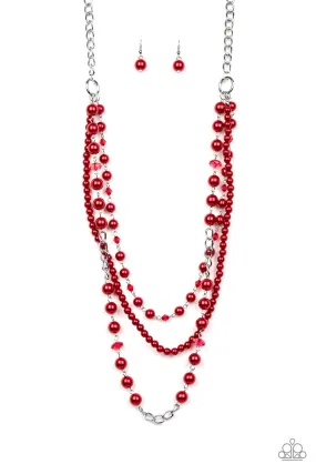 Paparazzi New York City Chic - Red Necklace