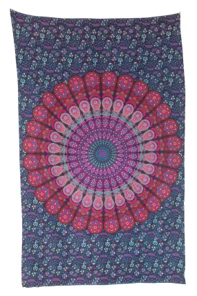 Peacock Mandala Tapestry