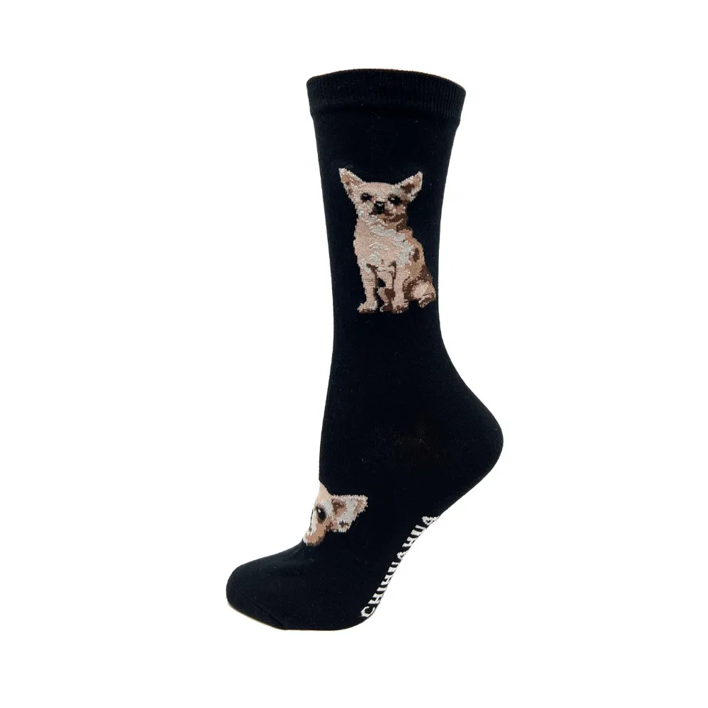 "Chihuahua" Cotton Socks by Crazy Toes