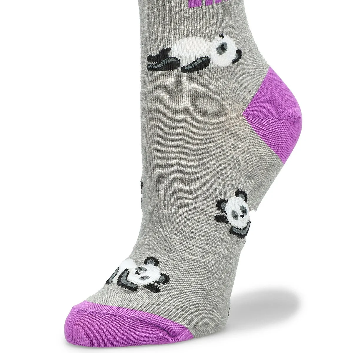 "Forever Lazy" Cotton Crew Socks by Hot Sox - Medium