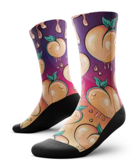 "Peachy" Performance Crew Running Socks by Outway