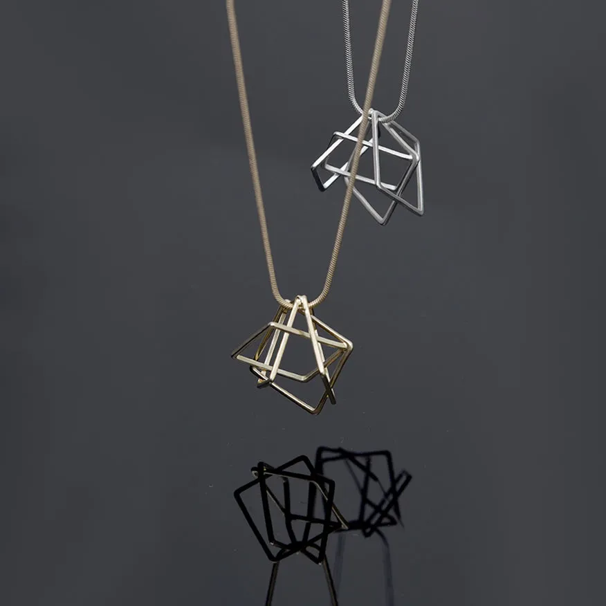 Relaxed Cube Necklace