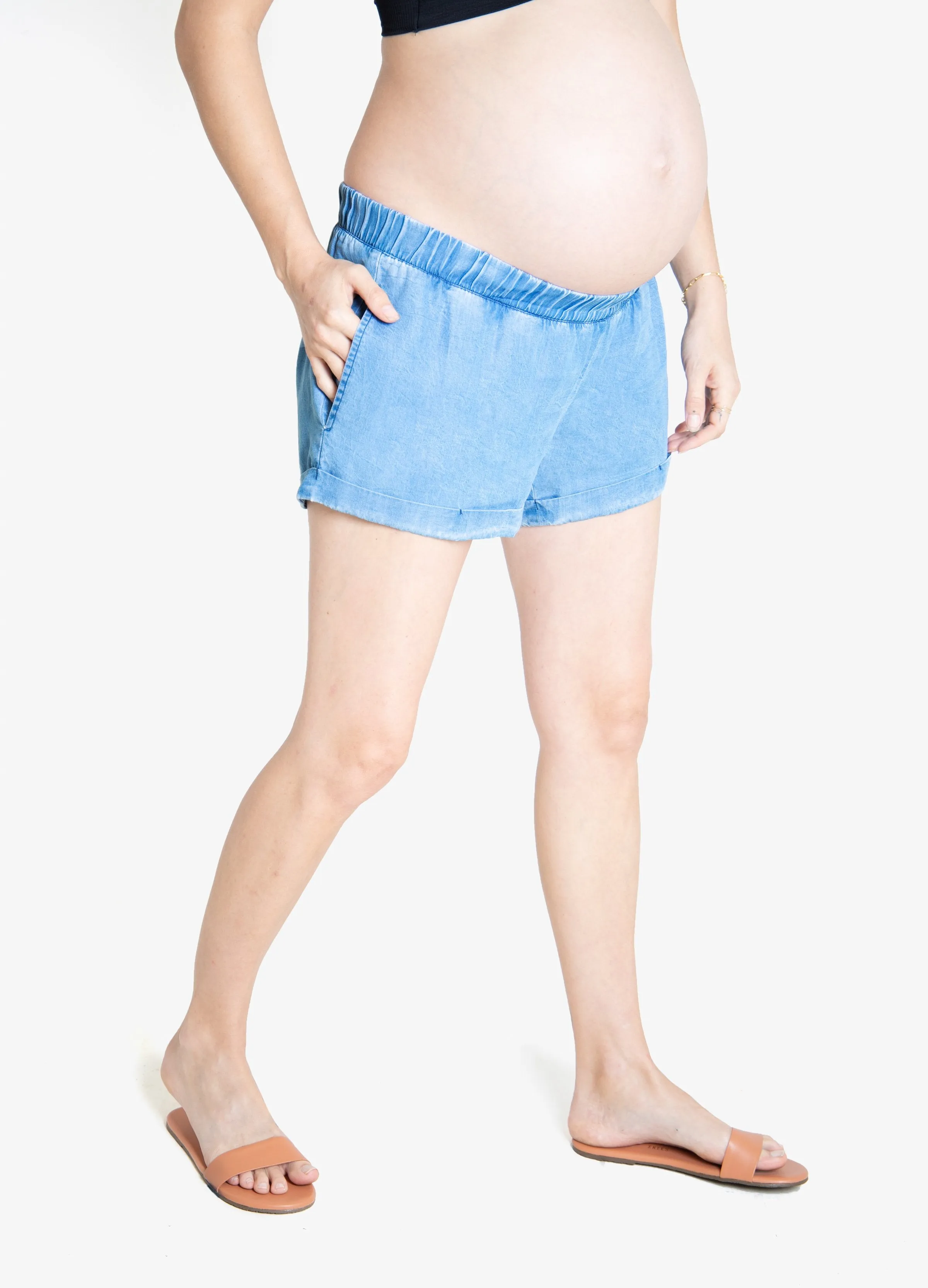 Relaxed Maternity Shorts