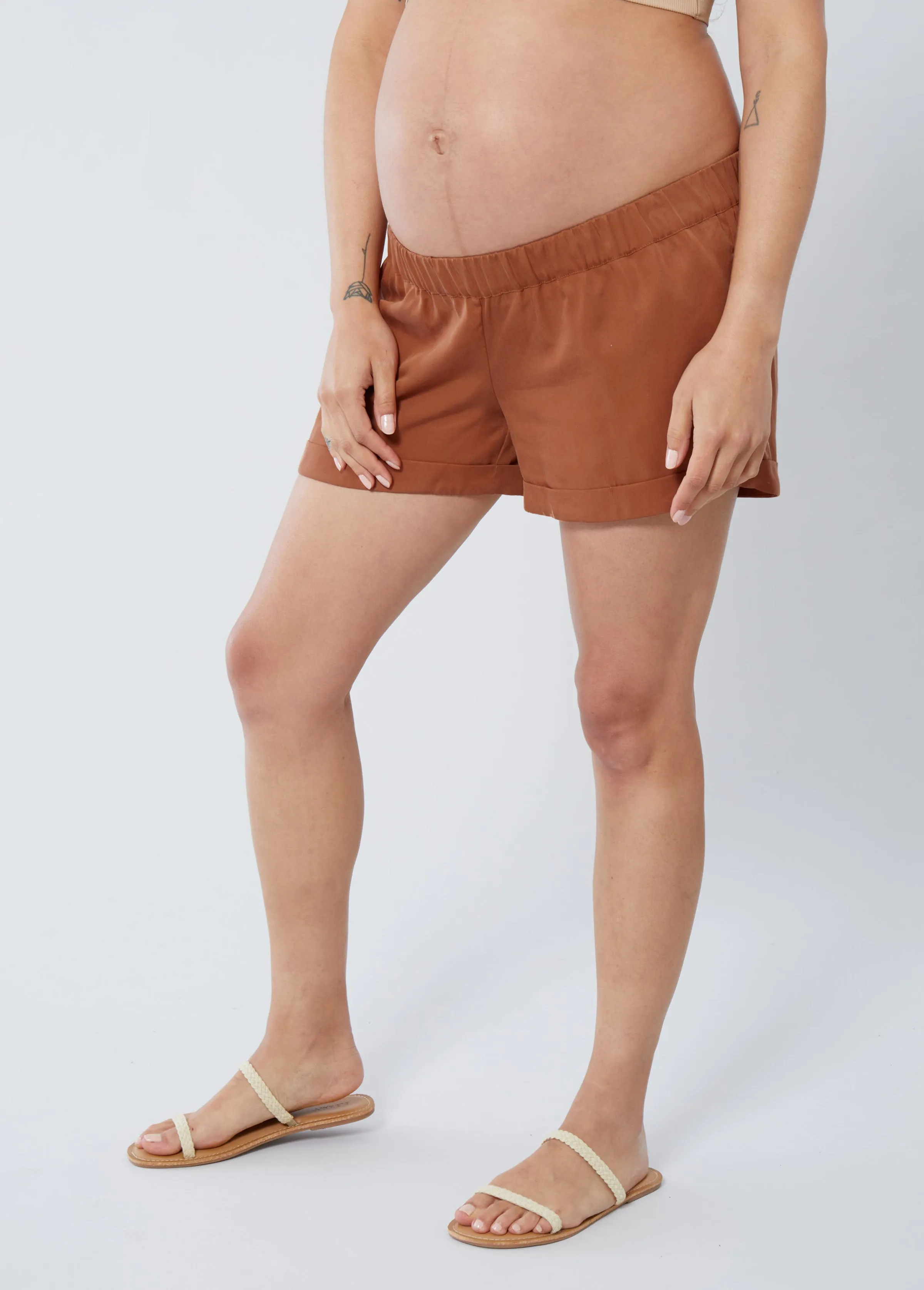 Relaxed Maternity Shorts