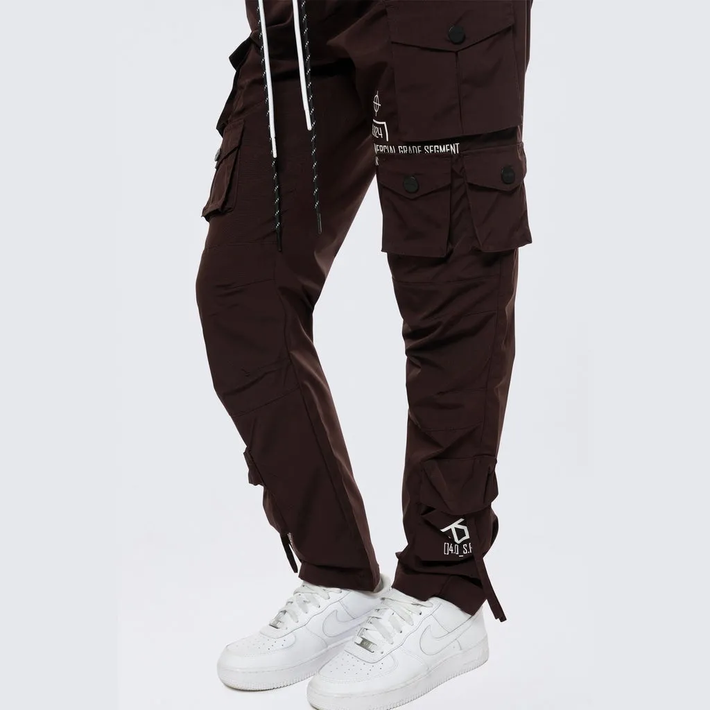 Relaxed Utility Slouched Pants - Espresso