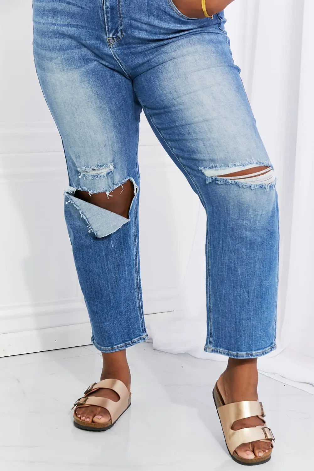 RISEN Emily High Rise Relaxed Jeans