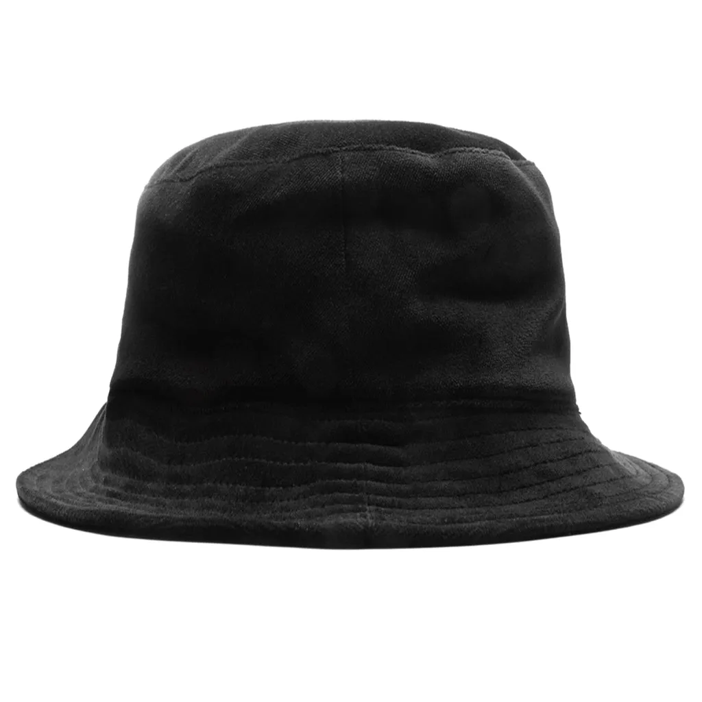 Rodman Velvet Bucket Hat - Black