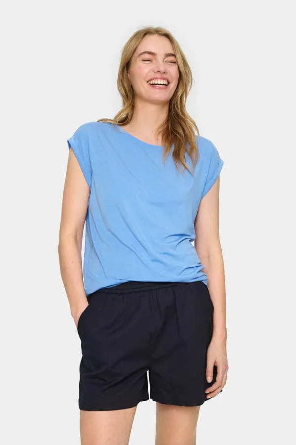 Saint Tropez Relaxed T Shirt Blue