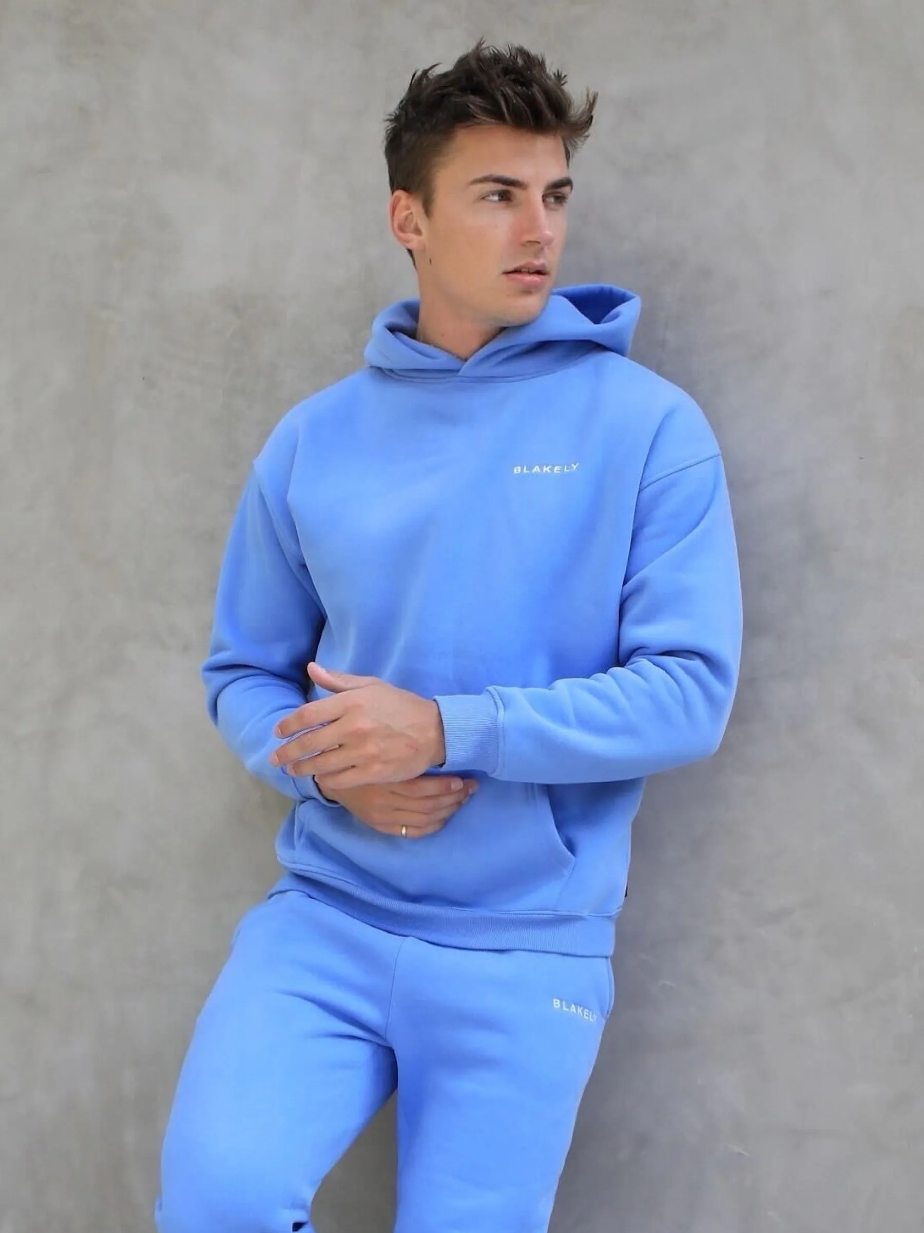 Series Relaxed Hoodie - Light Blue