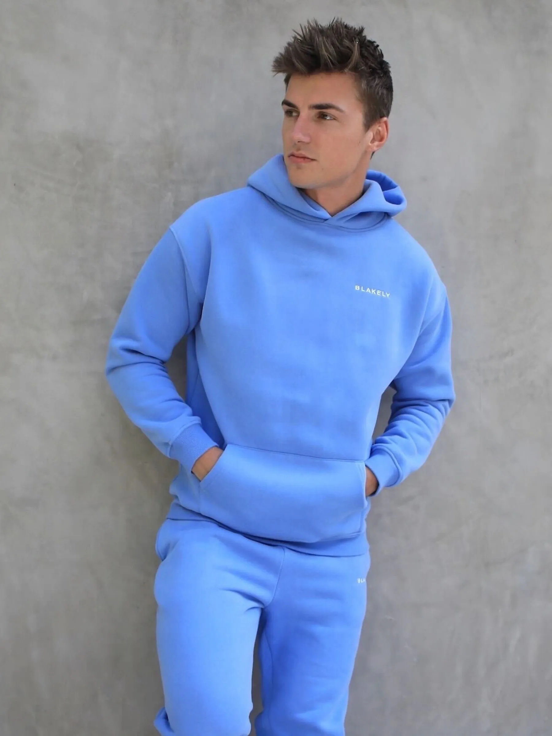 Series Relaxed Hoodie - Light Blue