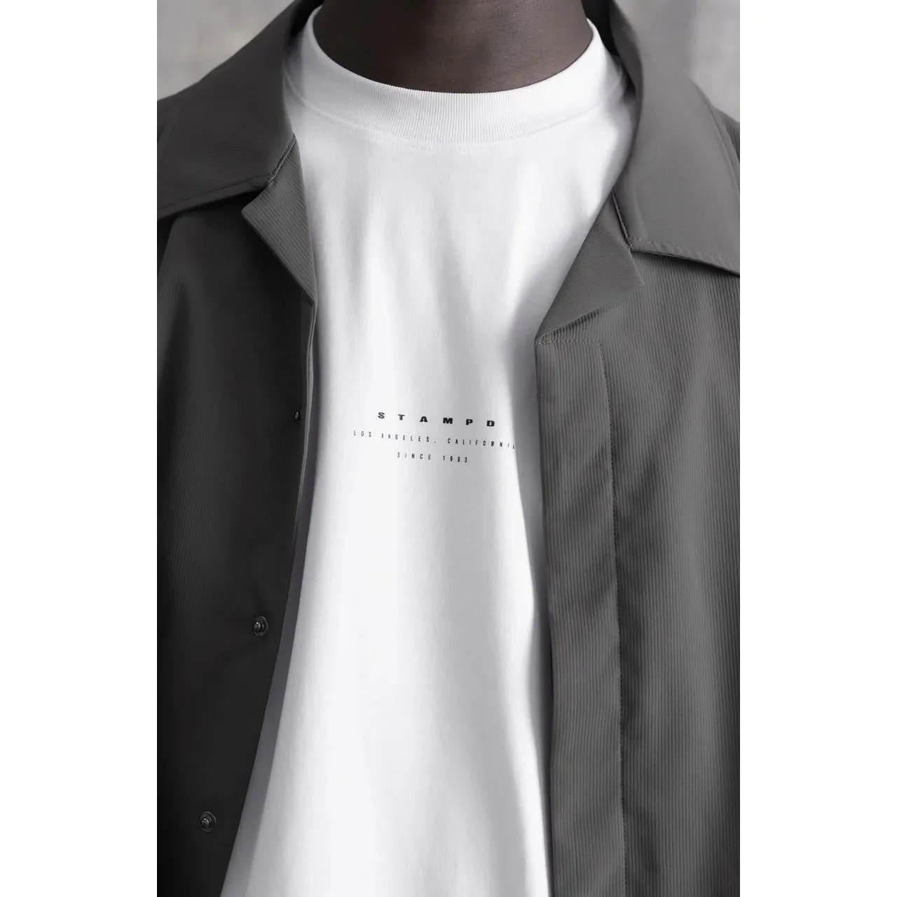 Stampd Strike Stack Logo Relaxed Tee White