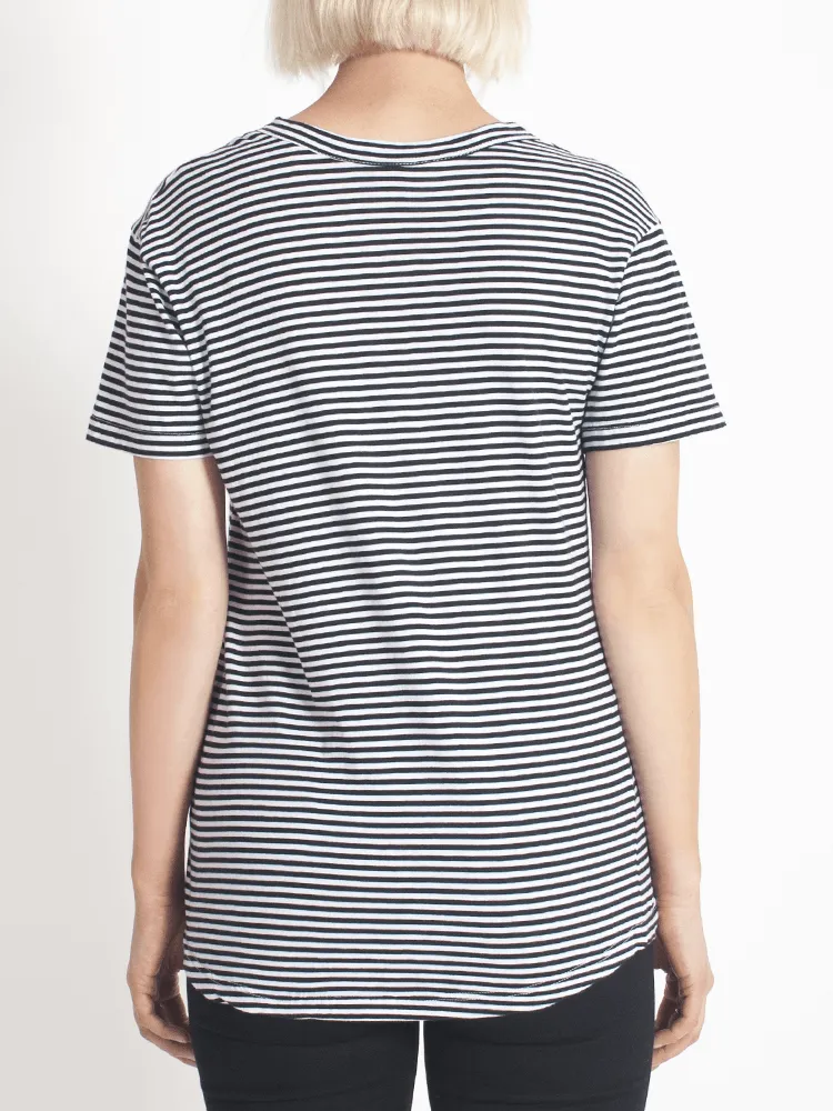 Super Relaxed Tee Fine Stripe