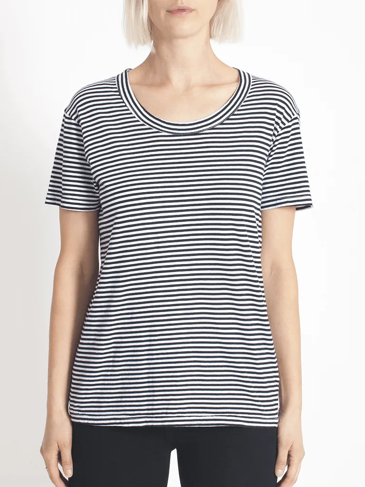 Super Relaxed Tee Fine Stripe