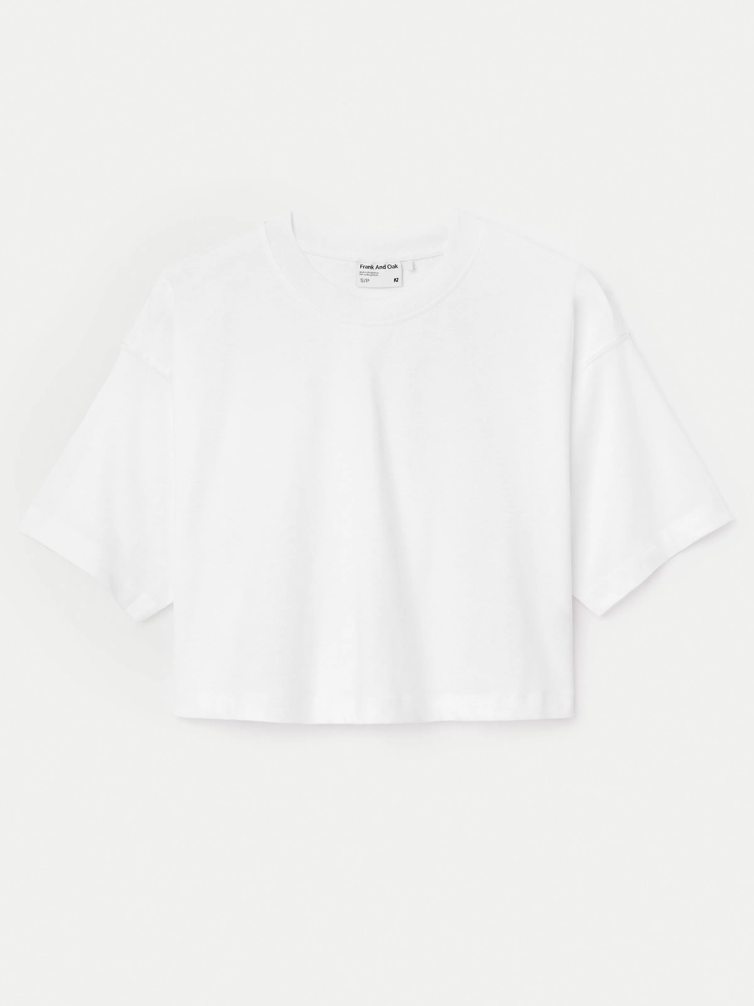 The Cropped Boxy T-Shirt in Bright White