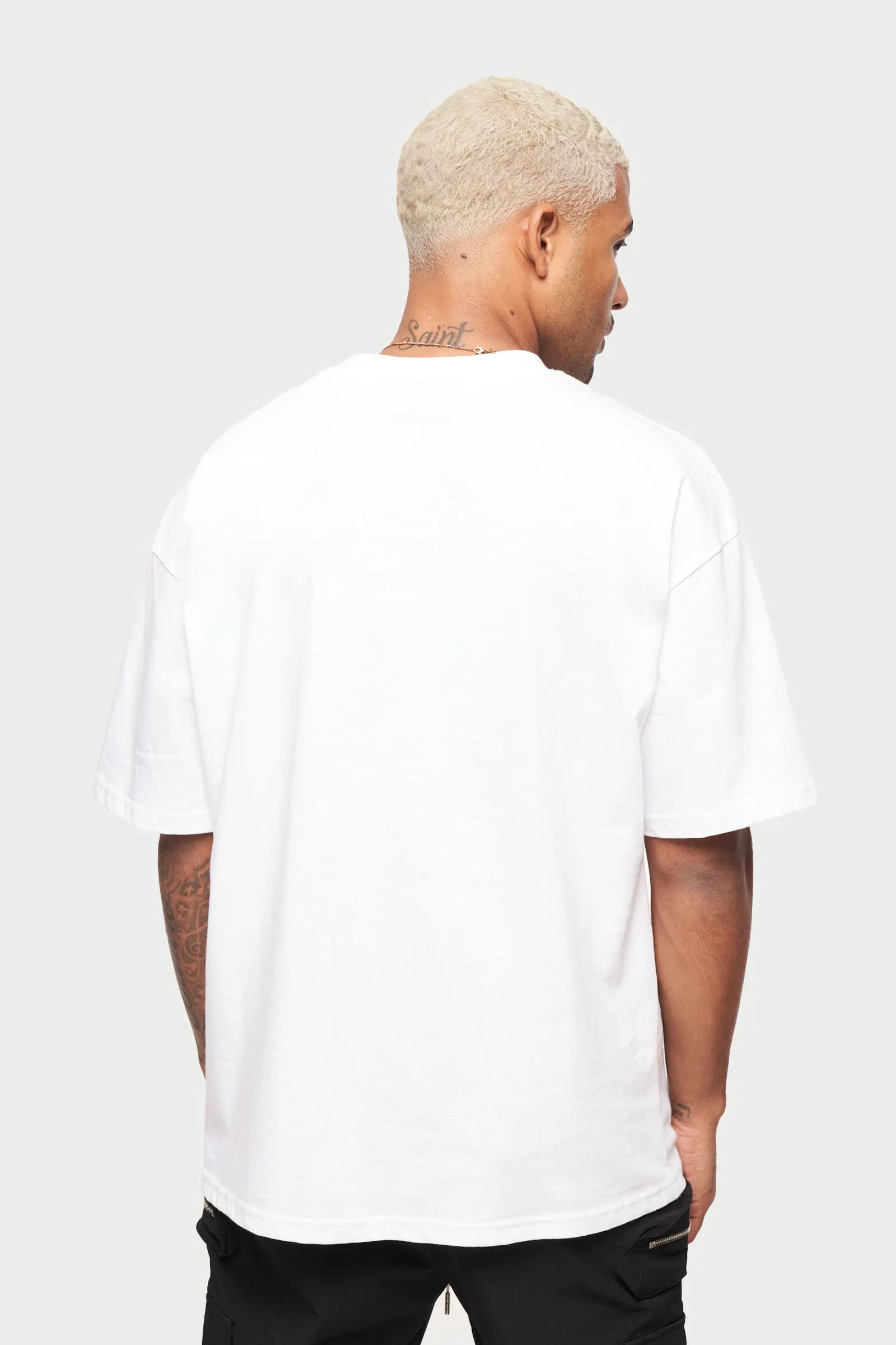 UNBRANDED RELAXED T-SHIRT - WHITE