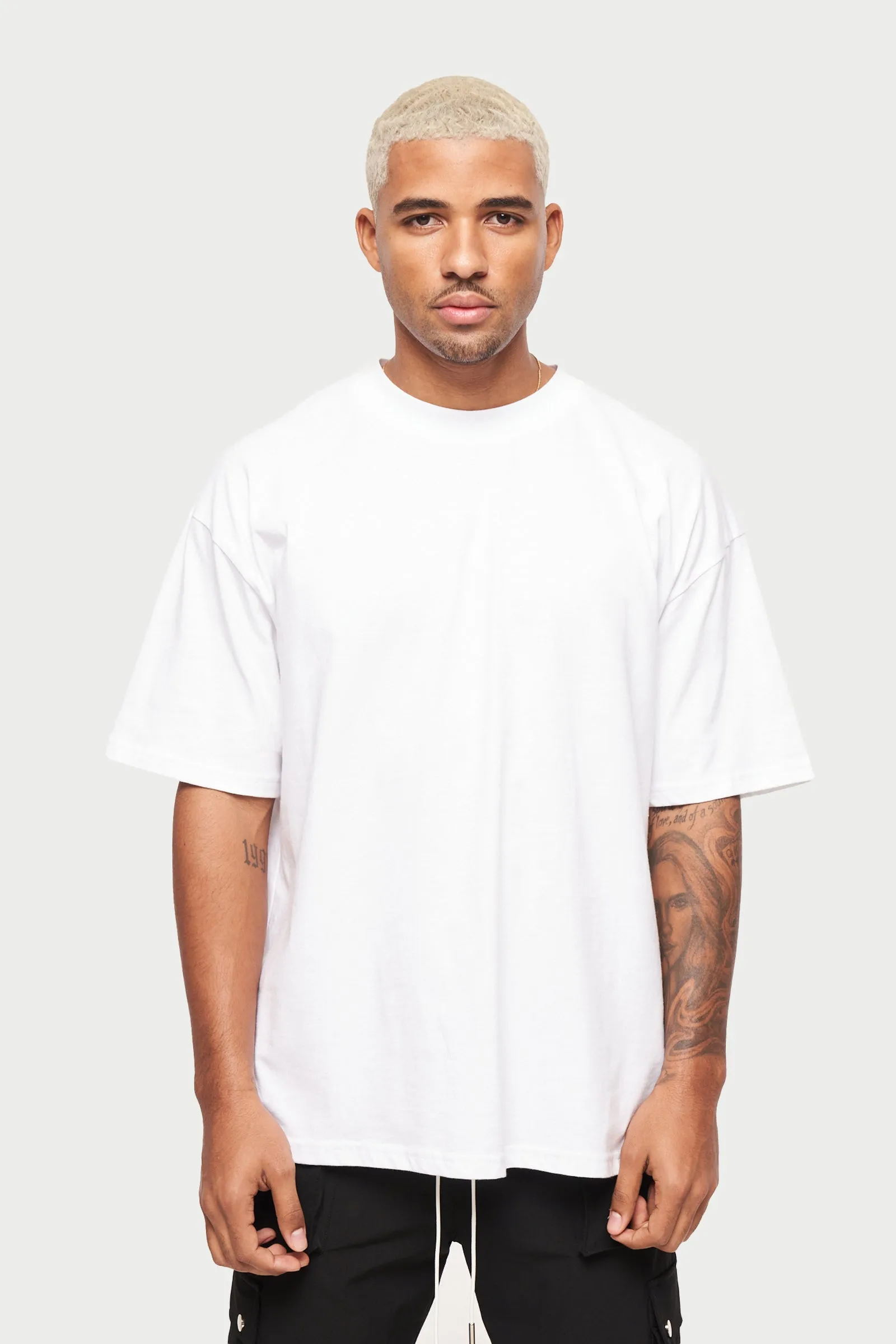 UNBRANDED RELAXED T-SHIRT - WHITE