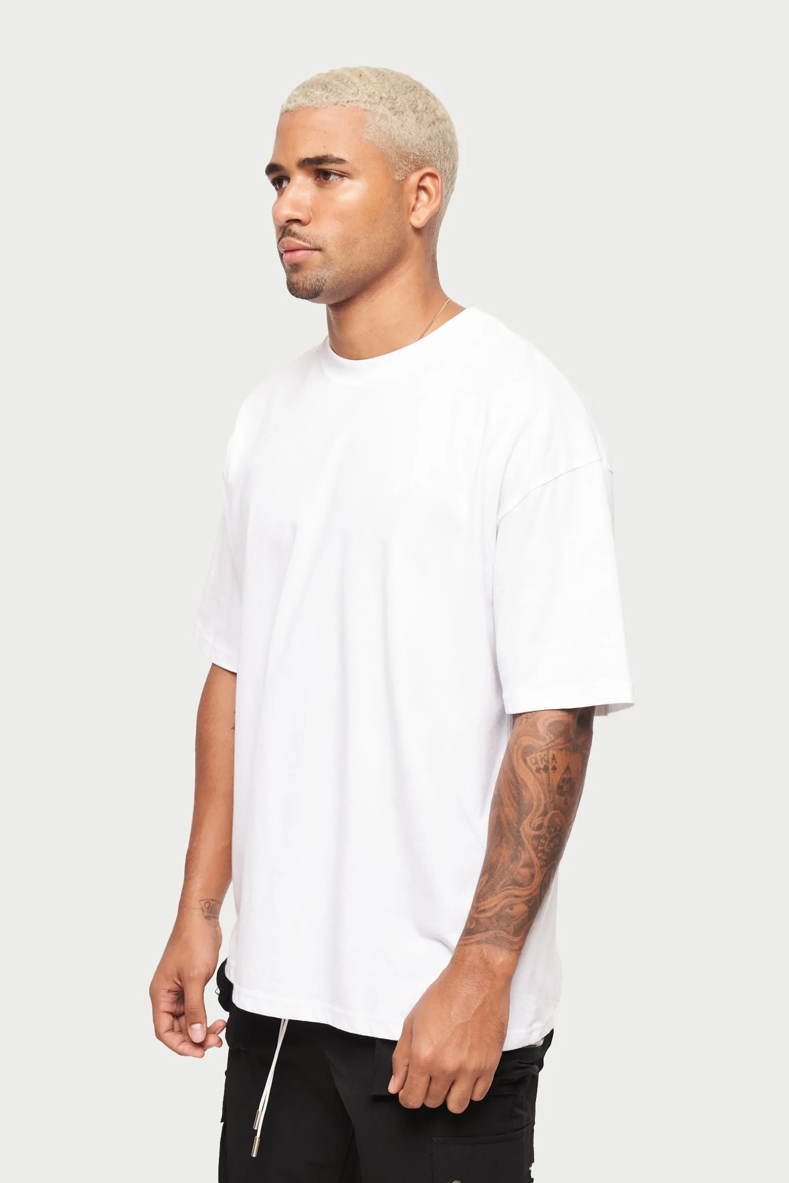 UNBRANDED RELAXED T-SHIRT - WHITE