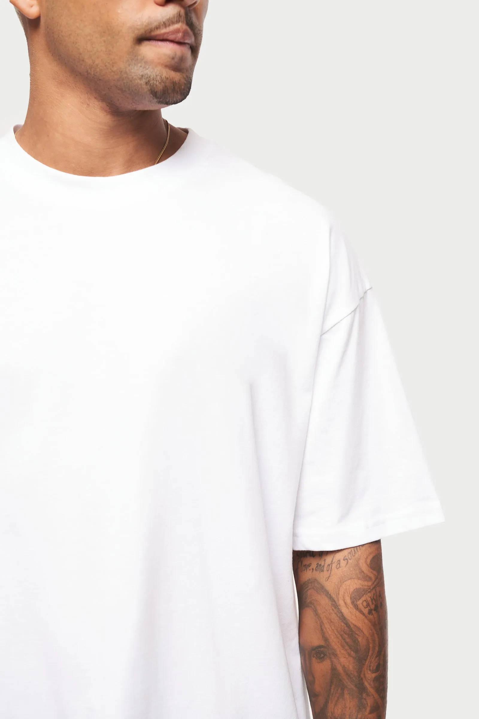 UNBRANDED RELAXED T-SHIRT - WHITE