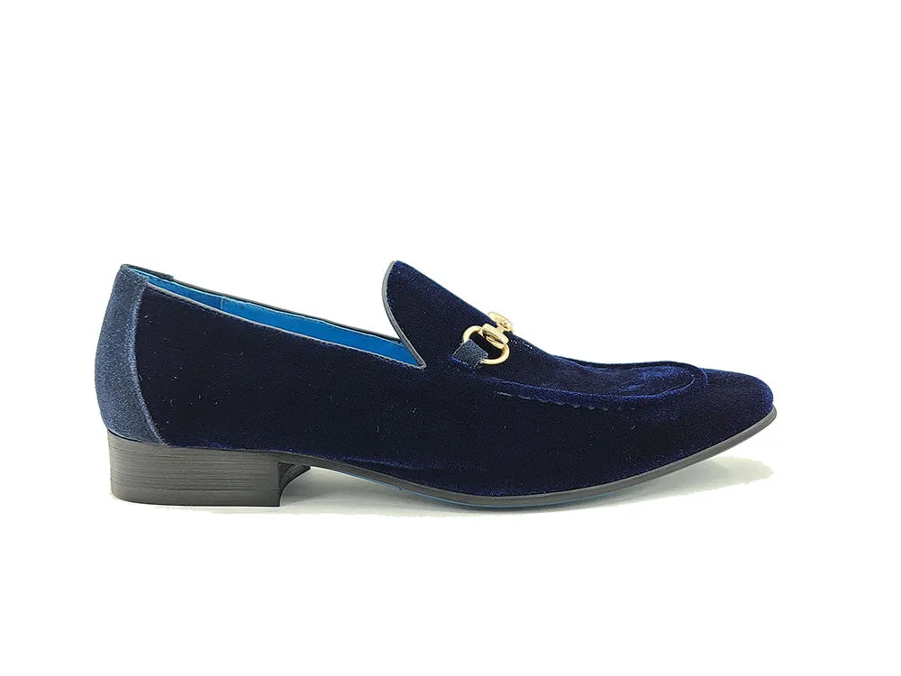 Velvet Buckle Loafer