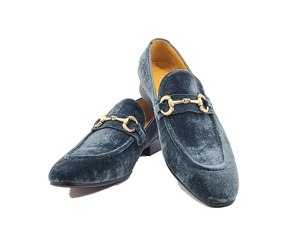 Velvet Buckle Loafer