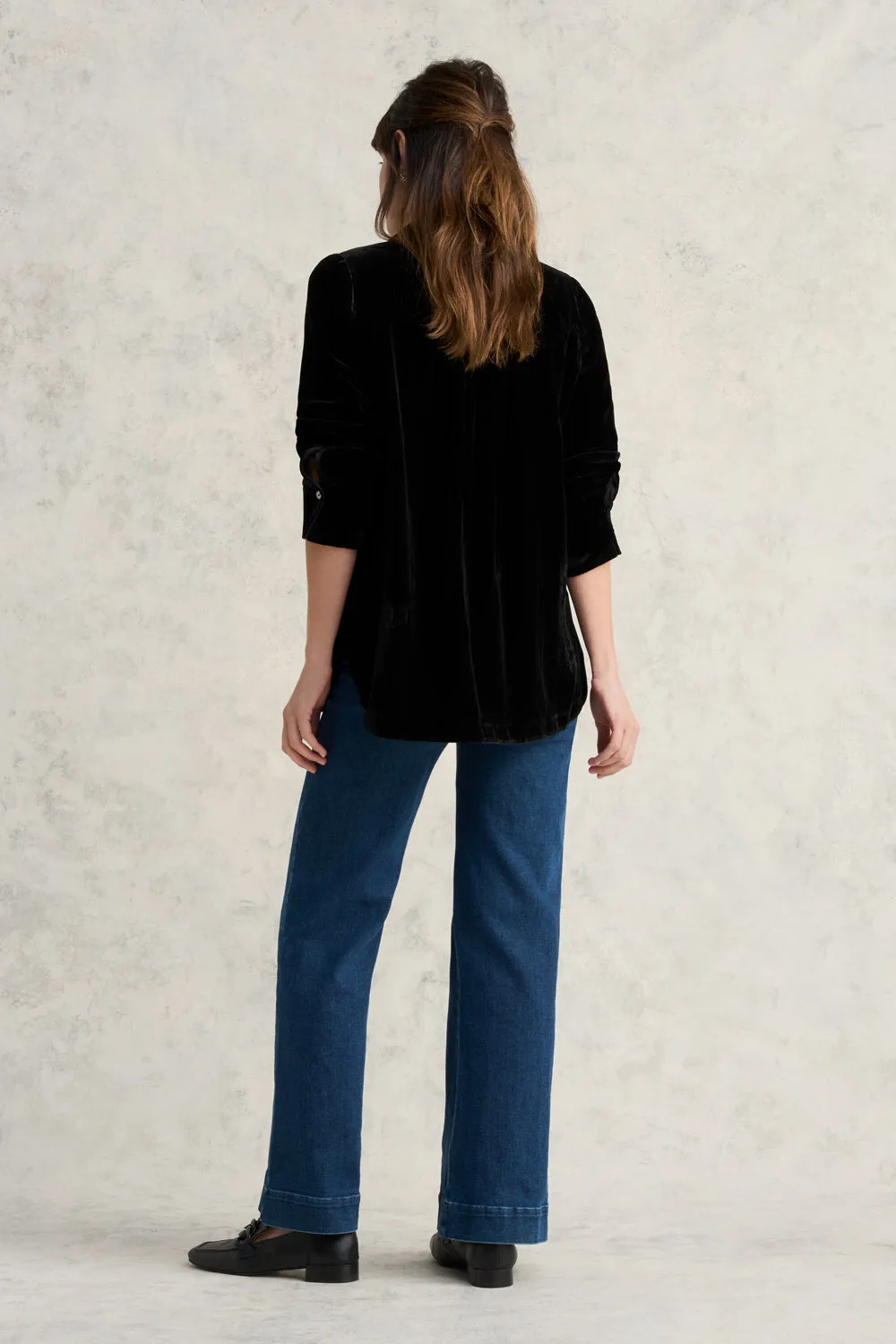 Velvet Longline Shirt