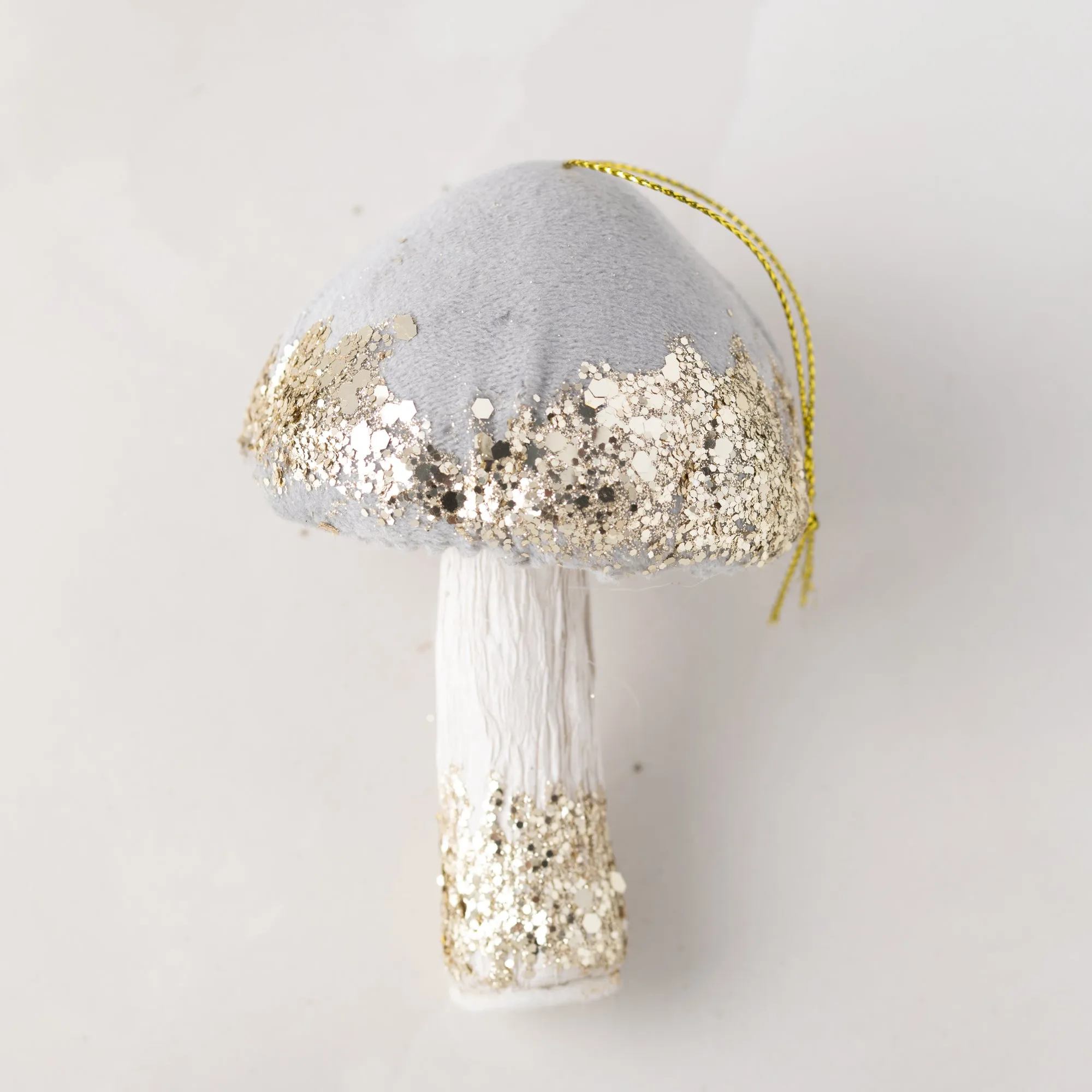 Velvet Mushroom Ornament