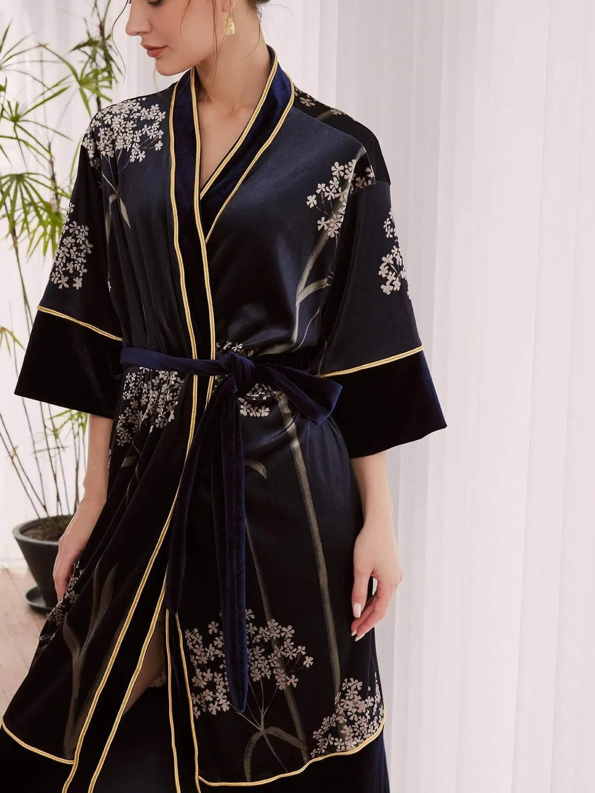 Velvet Vintage Kimono Robe