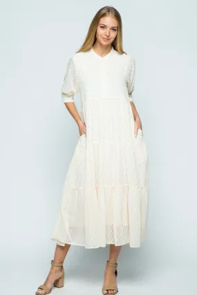 Vyla Boho Chic Dress In French Vanilla