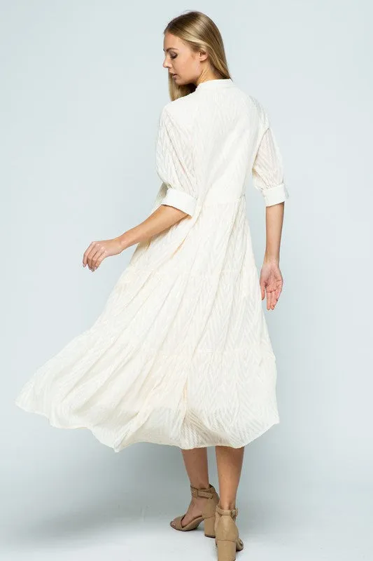 Vyla Boho Chic Dress In French Vanilla