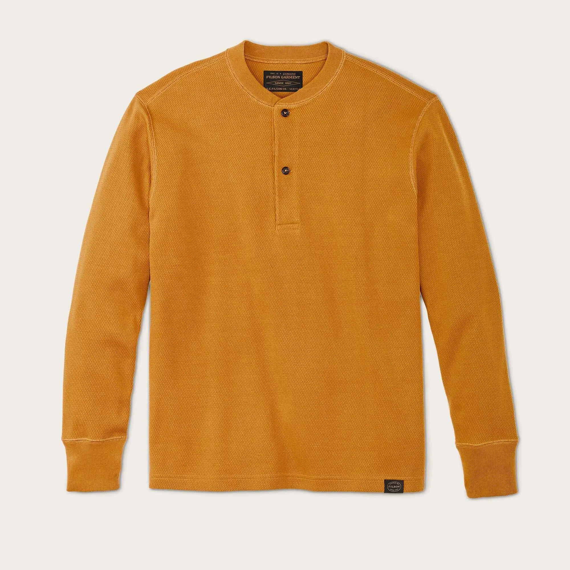 WAFFLE KNIT HENLEY