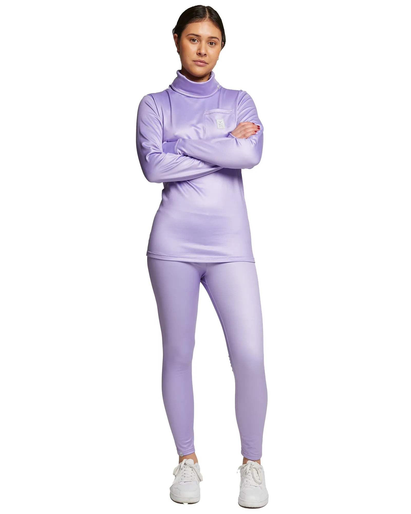 WOMENS PARK LIFE FUNNEL NECK - PURPLE ROSE