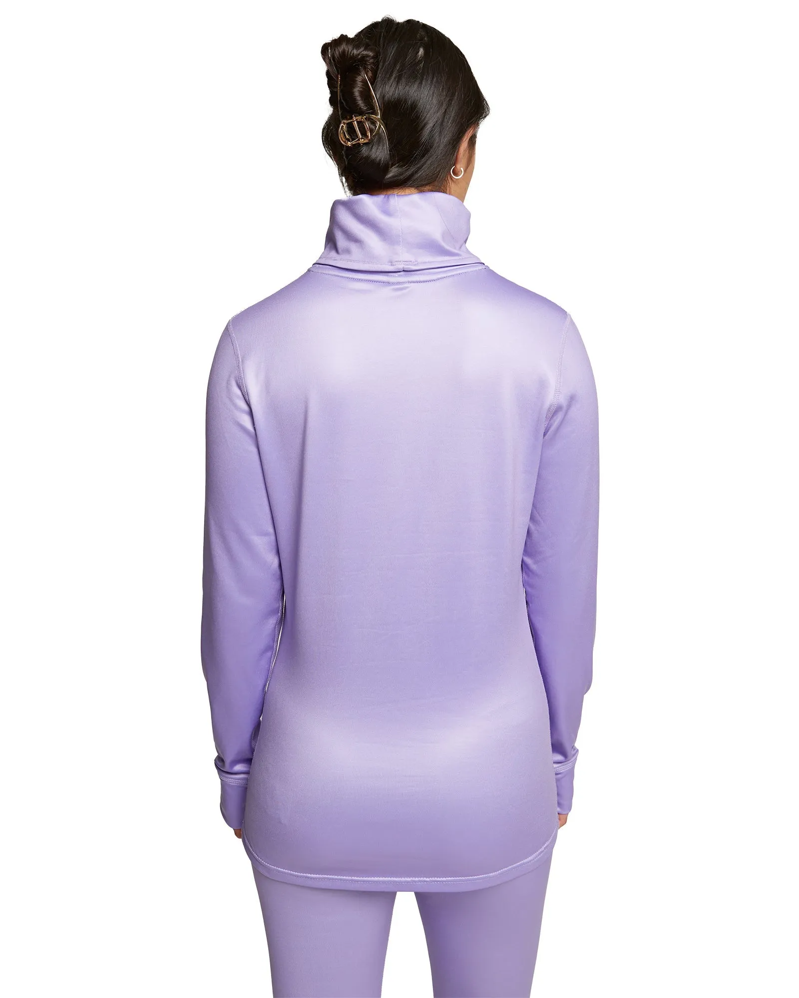 WOMENS PARK LIFE FUNNEL NECK - PURPLE ROSE