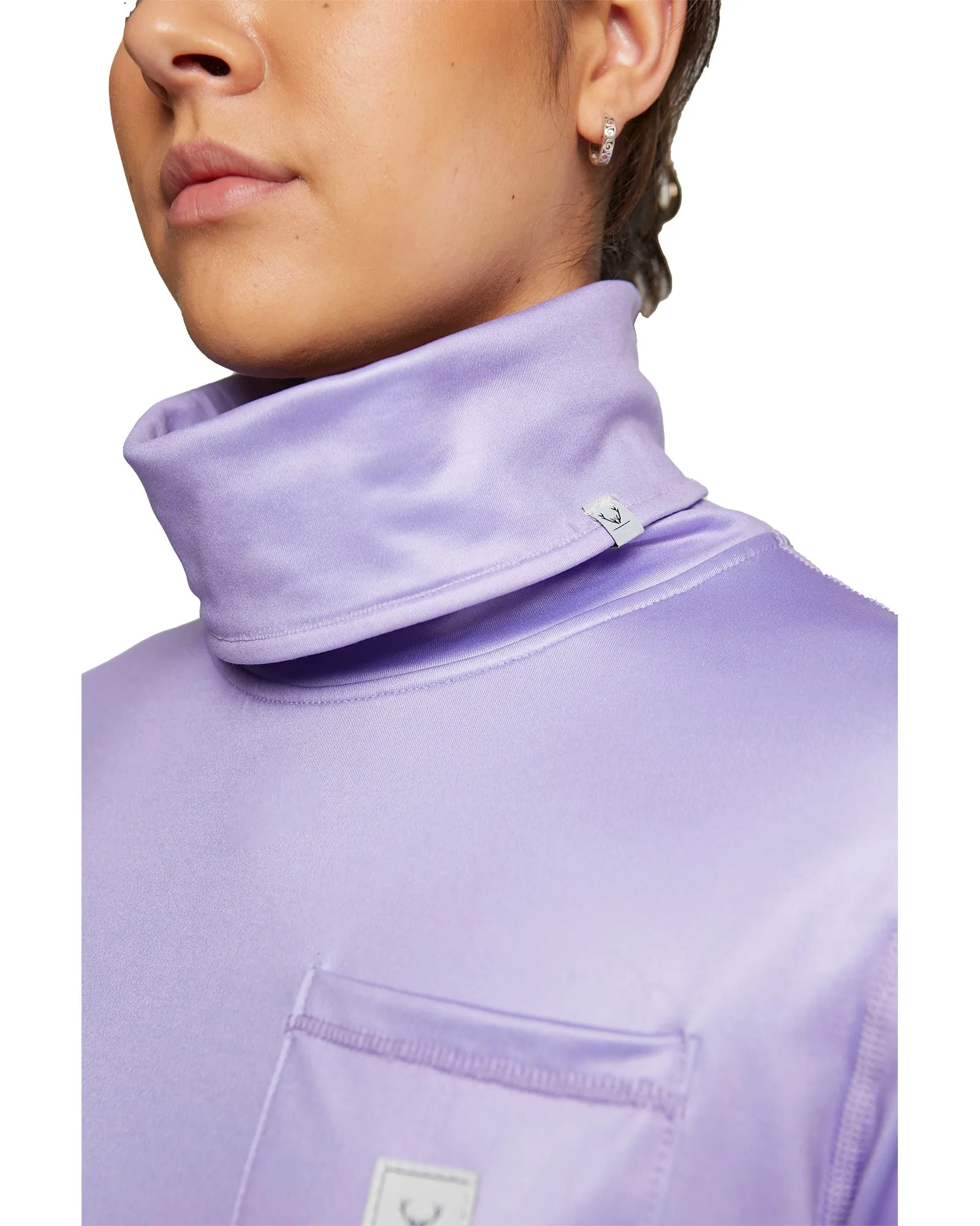 WOMENS PARK LIFE FUNNEL NECK - PURPLE ROSE