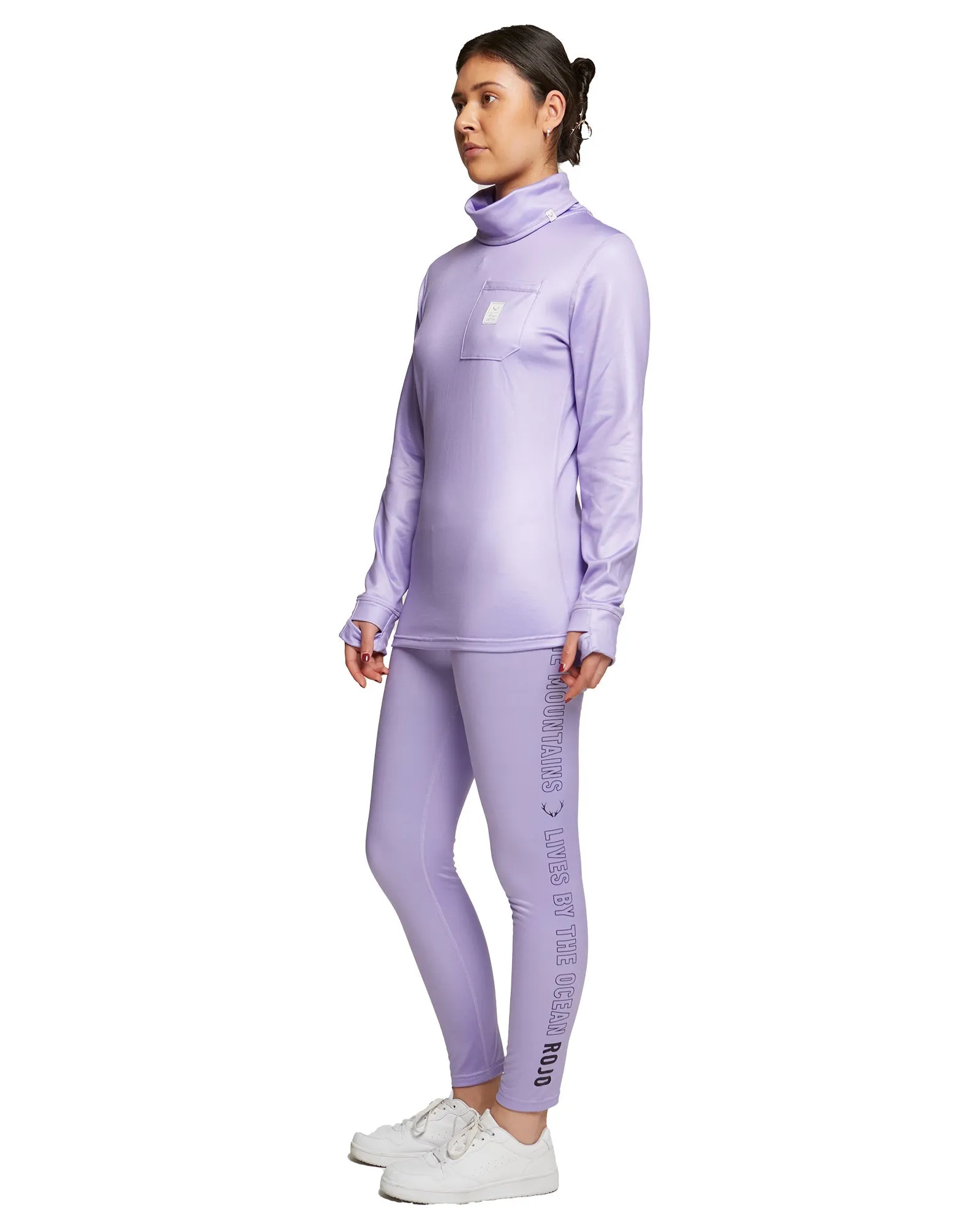 WOMENS PARK LIFE FUNNEL NECK - PURPLE ROSE