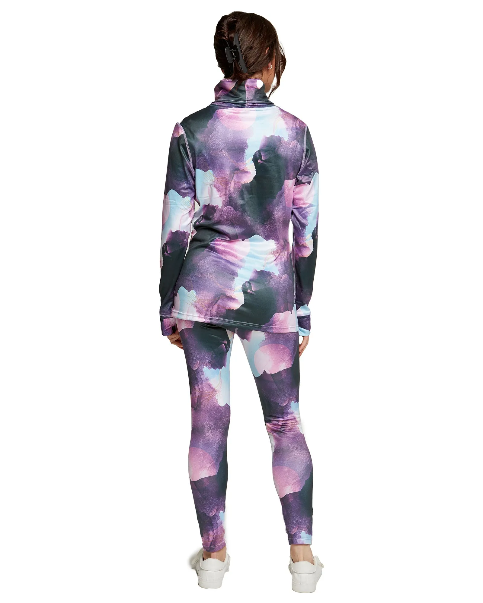 WOMENS PARK LIFE FUNNEL NECK - WATERCOLOUR UNIVERSE