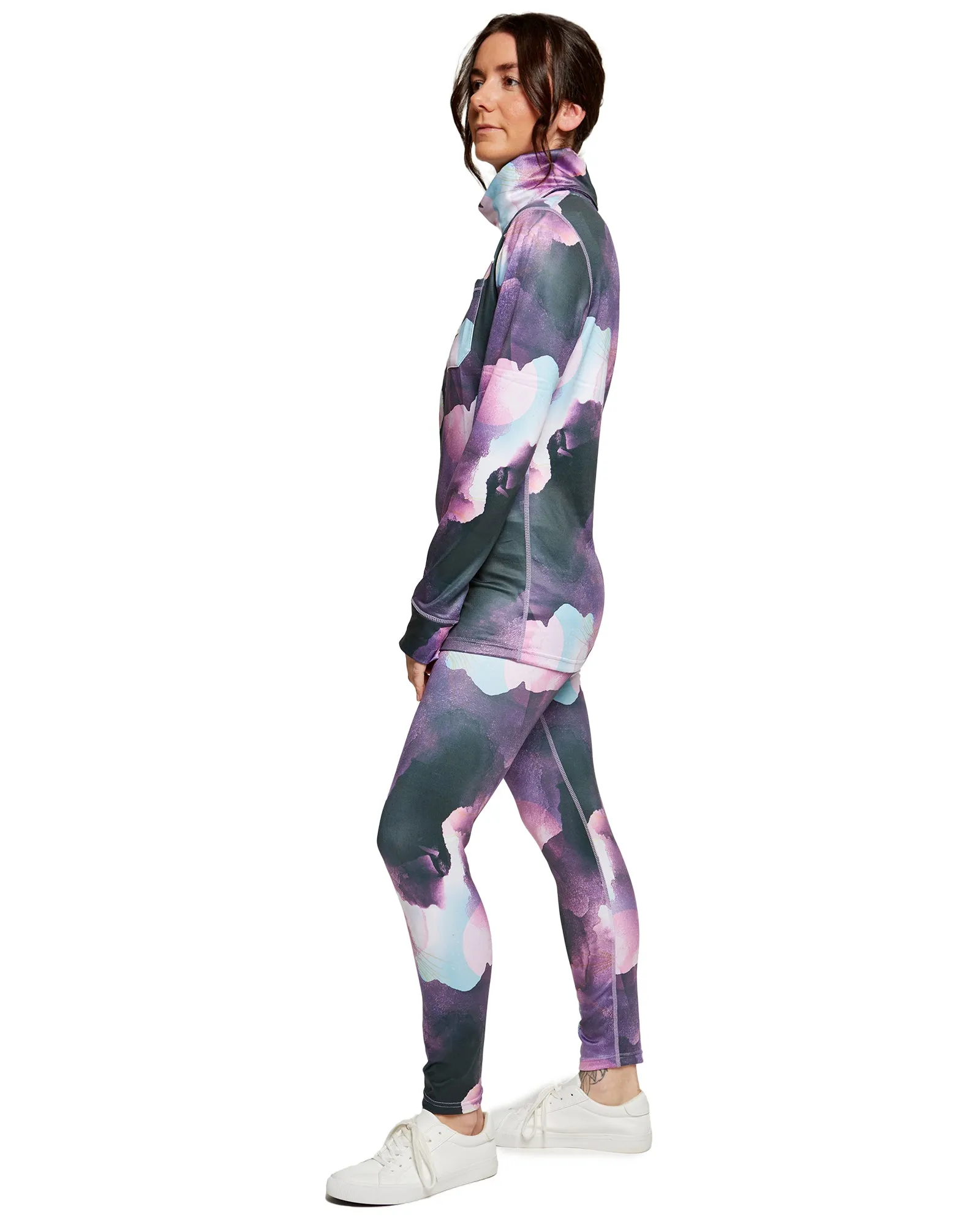 WOMENS PARK LIFE FUNNEL NECK - WATERCOLOUR UNIVERSE