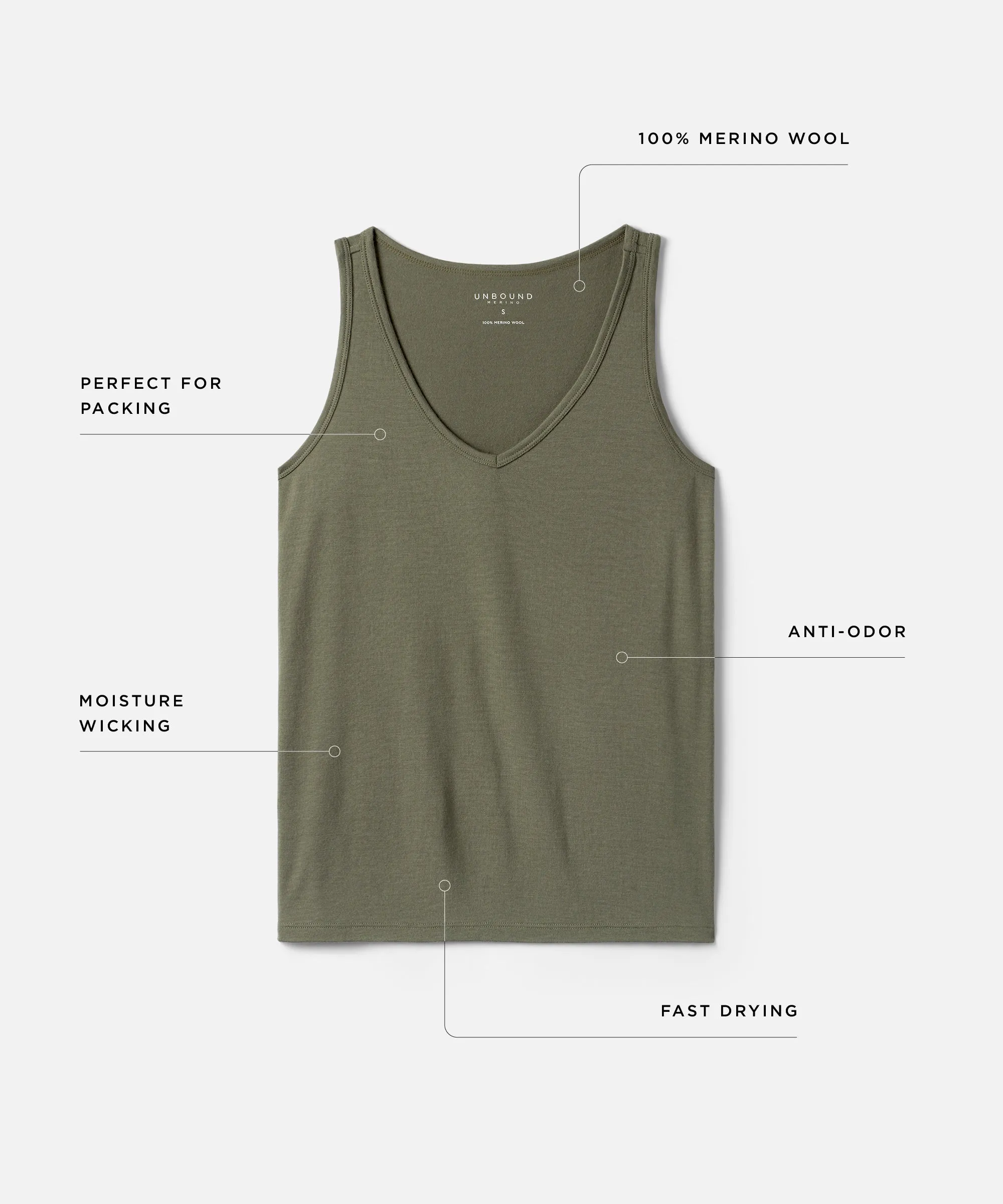 Women's Relaxed Merino V-Neck Tank